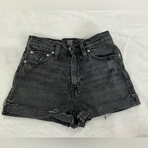 BDG Girlfriend High Rise Black Denim Shorts 24